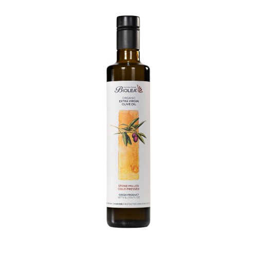 Biolea extra virgin olive oil, traditionally pressed using stone mills, PDO Chania, 500ml, organic (NMR: Total 786 mg/kg, Index D1 223 mg/kg)