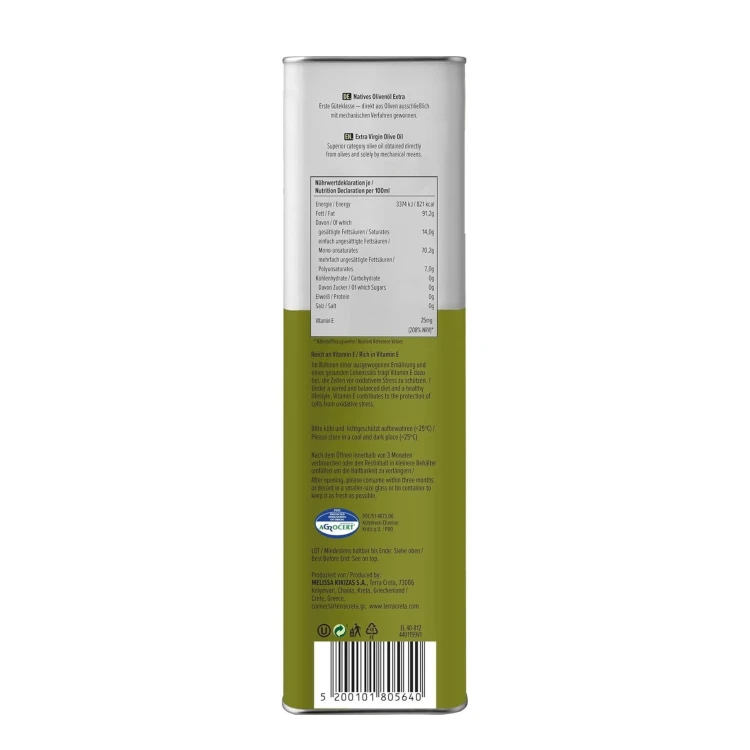 Terra Creta extra virgin olive oil Estate PDO Kolymvari 5L – image 2