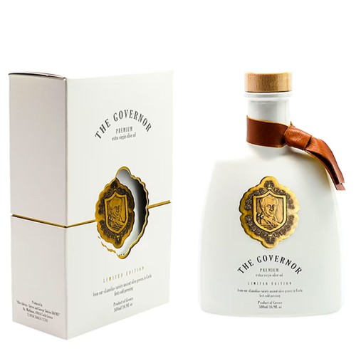 The Governor Limited Edition Extra Virgin Olive Oil from Early Harvest Corfu 500 ml (NMR: Total 1316 mg/kg, Index D1 875 mg/kg)