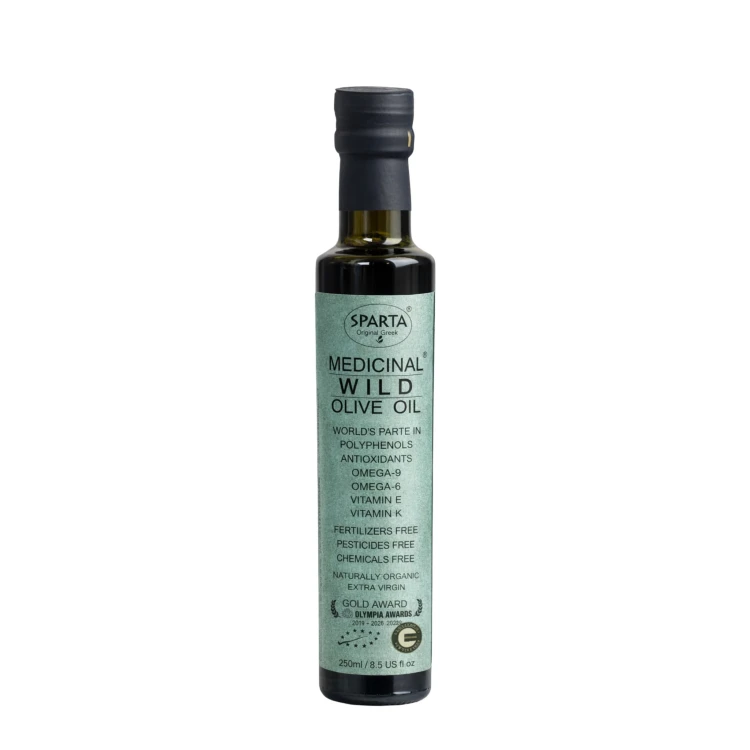 Sparta Medicinal extra virgin olive oil, ultra high phenolic, Green Label ORGANIC