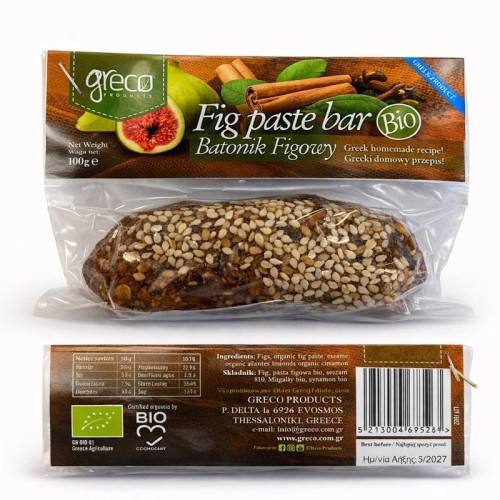 Greco fig bar with cinnamon 100g ORGANIC
