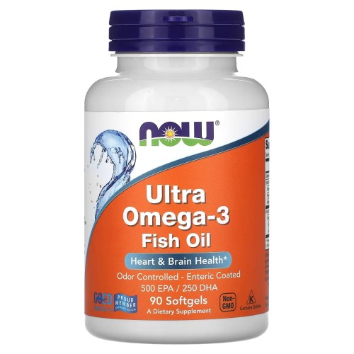 Now Foods Ultra Omega-3 500 mg EPA / 250 mg DHA 90 capsules
