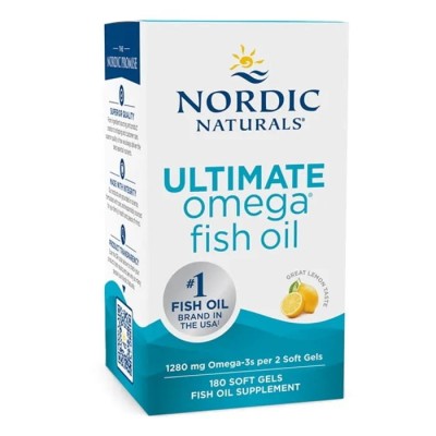 Nordic Naturals Ultimate Omega 1280mg Lemon 180 capsules