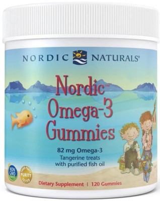 Nordic Naturals Omega-3 Gummies 82mg Mandarin (120 gummies)