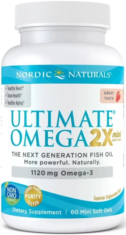 Nordic Naturals Ultimate Omega 2X 1120 mg strawberry 60 capsules