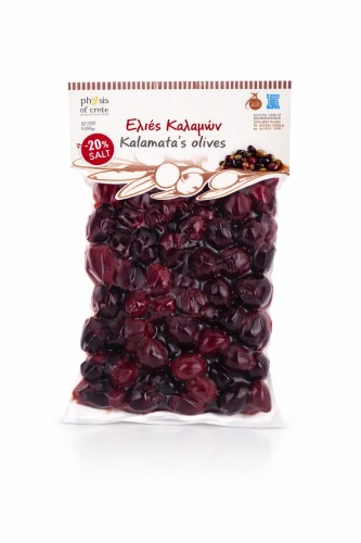 Physis of Crete pitted Kalamata olives (-20% salt) 250g