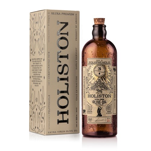 Holiston extra virgin olive oil Ultra Premium Phenolic 500ml (NMR: Total 1197 mg/kg, Index D1 435 mg/kg)