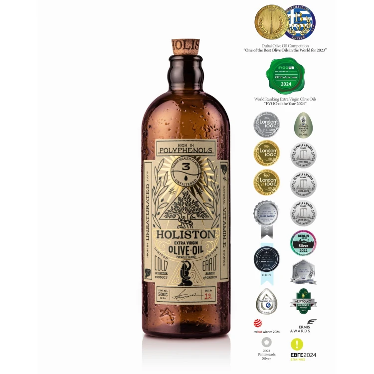 Holiston extra virgin olive oil Ultra Premium Phenolic 500ml – image 3