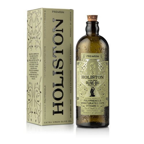 Holiston extra virgin olive oil Premium Phenolic 500ml (NMR: Total 643 mg/kg, Index D1 223 mg/kg)