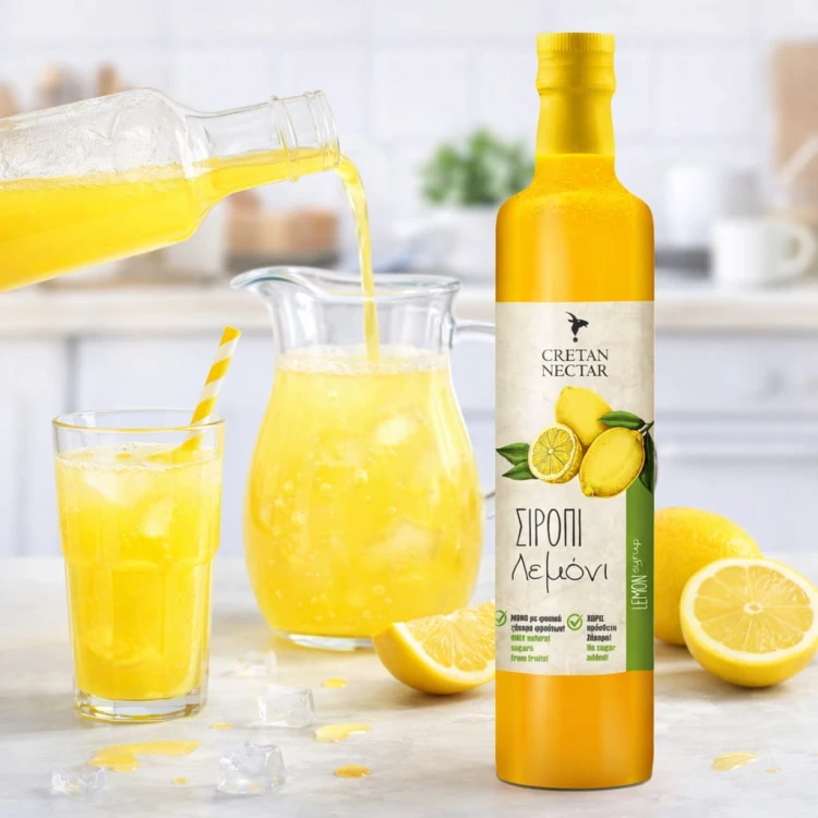 Cretan Nectar Naturalny Koncentrat z cytryn bez konserwantów Chania , Kreta 500ml – image 2
