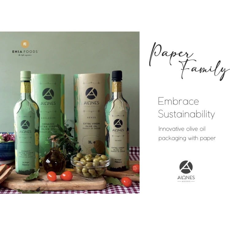 Aeons Exclusive extra virgin olive oil, innovative paper packaging, 750 ml, organic – image 5