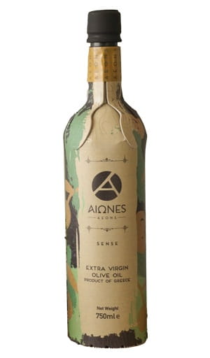 Aeons Sense extra virgin olive oil, innovative paper packaging, 750 ml