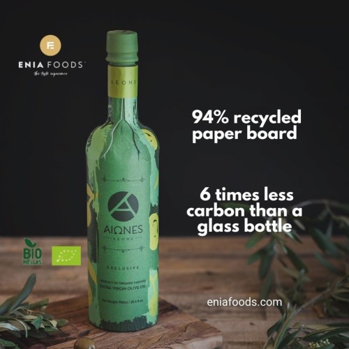 Aeons Sense extra virgin olive oil, innovative 3L paper packaging – image 2