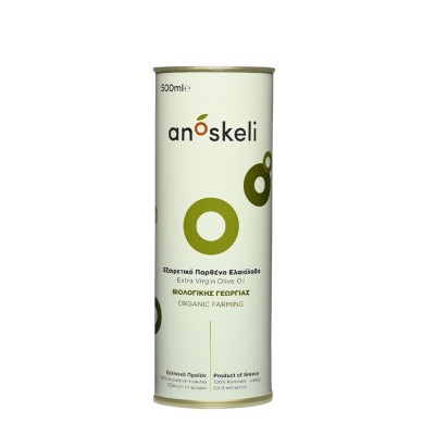 Anoskeli extra virgin olive oil P.D.O. Kolymvari (tin) 500ml ORGANIC