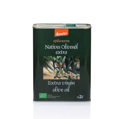 Epikouros Kalamata Organic Extra Virgin Olive Oil 2L (Demeter certified)