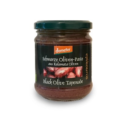 Epikouros Kalamon olive paste (tapenade) 190g – Demeter Organic