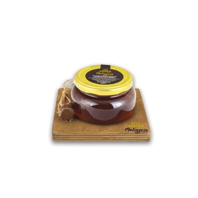Meligyris honey from Crete with a piece of pine honeycomb, 200g