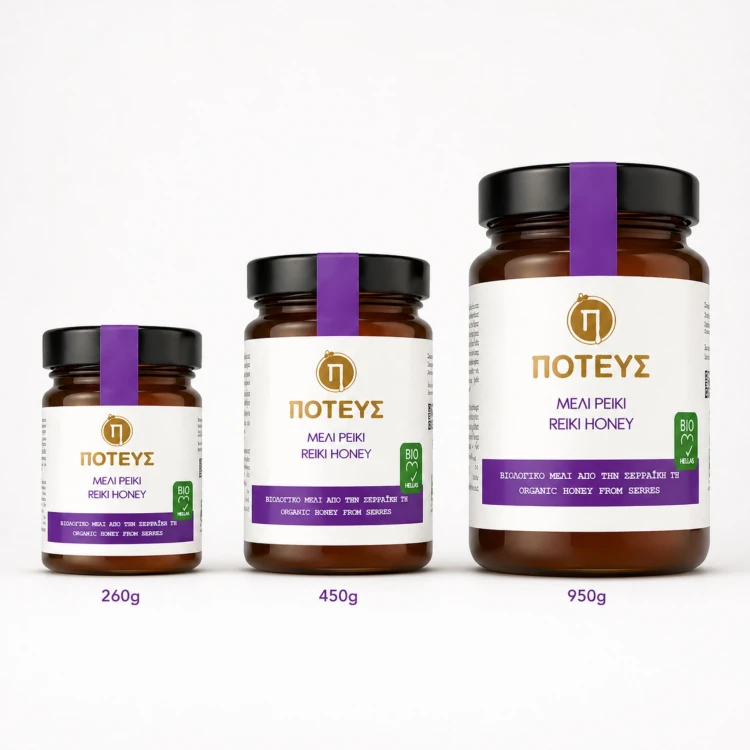 Poteus Premium Heather Honey from Serres, 950g, Organic