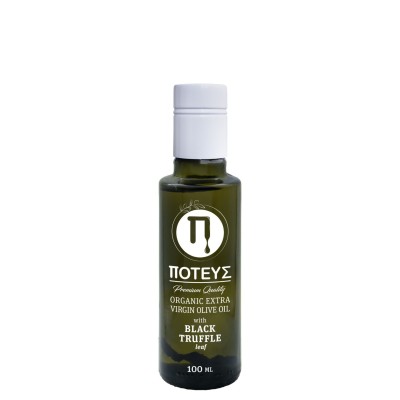 Poteus organic extra virgin olive oil with black truffle, 100ml