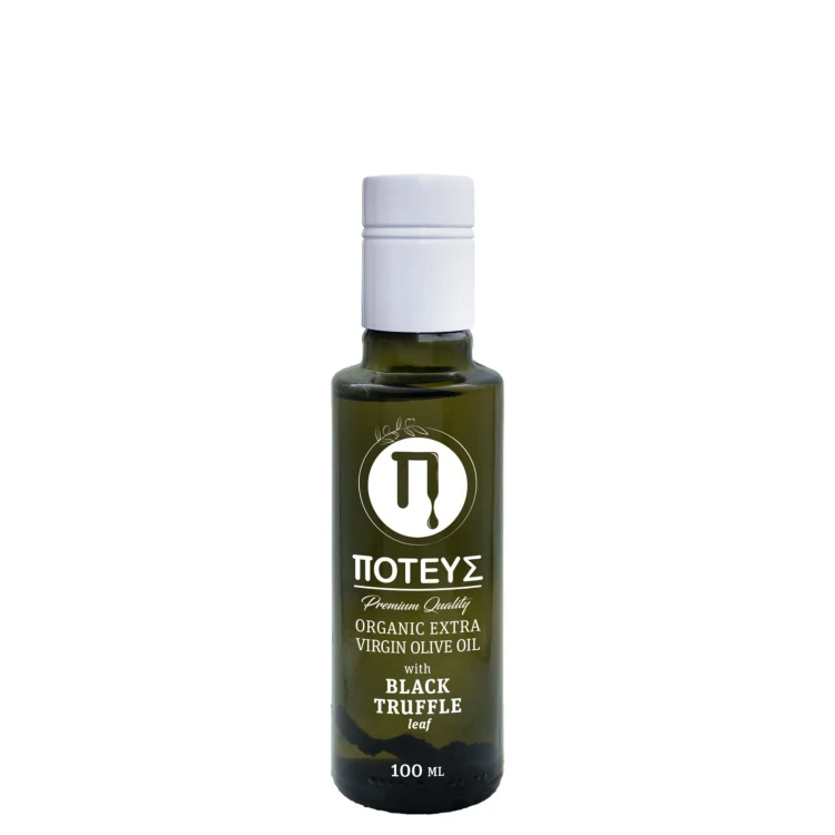 Poteus organic extra virgin olive oil with black truffle, 100ml