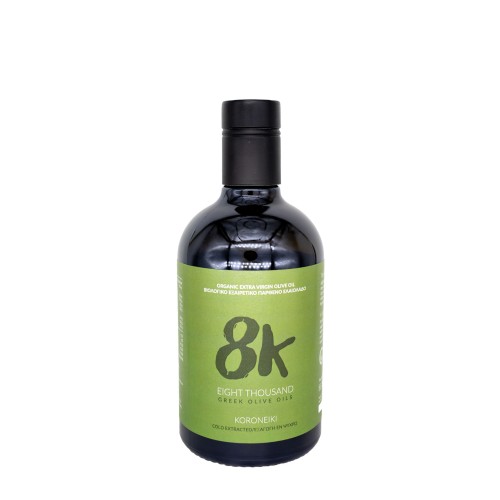 8K Ultra Premium Extra Virgin Early Harvest Koroneiki Monovarietal Olive Oil 500ml Organic