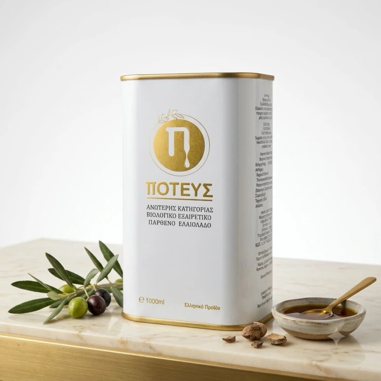 Poteus Ultra Premium Organic Extra Virgin Olive Oil 1l – image 3