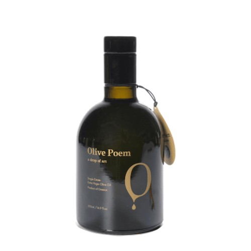 Olive Poem Drop of Art ultra-premium extra virgin early harvest olive oil 500ml Organic (NMR: Total 2189 mg/kg, D1 Index 1497 mg/kg) – Sold out for the season
