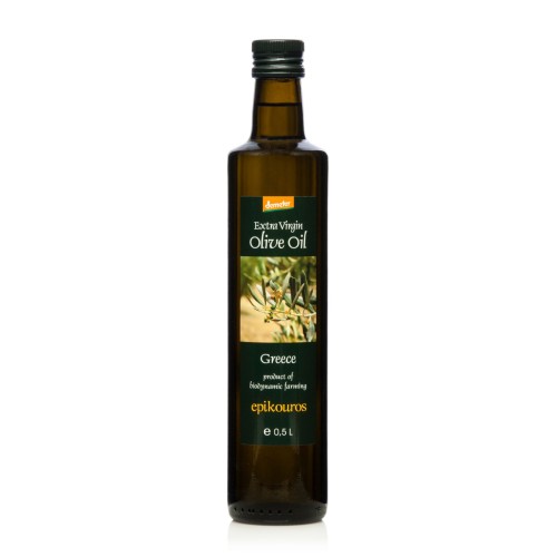 Epikouros Kalamata extra virgin olive oil 500ml, Demeter certified organic