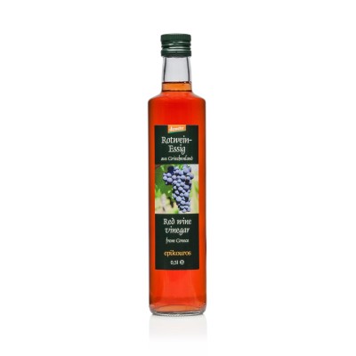 Epikouros Organic Balsamic Vinegar, Red, 500ml, Demeter Certified