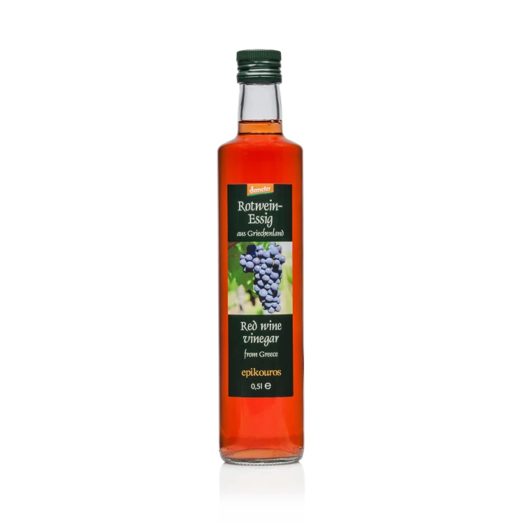 Epikouros Organic Balsamic Vinegar, Red, 500ml, Demeter Certified