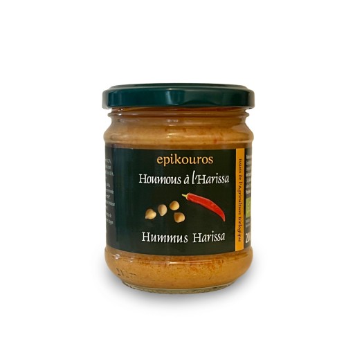 Epikouros Chickpea Paste (Hummus) with Harissa 200g Organic