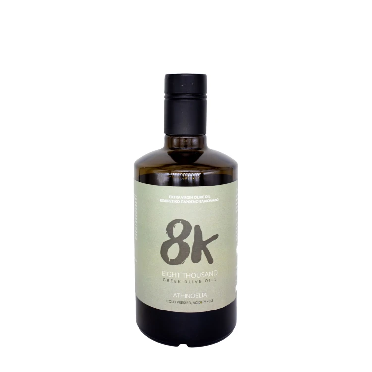 8K Athinolia Monovarietal ultra-premium extra virgin early-harvest olive oil, 500ml