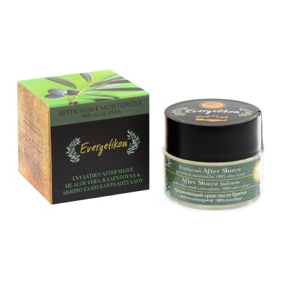 Evergetikon After Shave moisturiser with Aloe vera & Calendula, 98% Aloe Vera 50ml