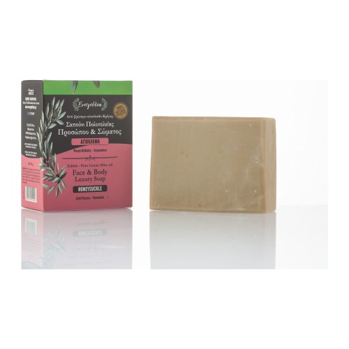 Evergetikon natural soap with honeysuckle and chamomile 120–140g