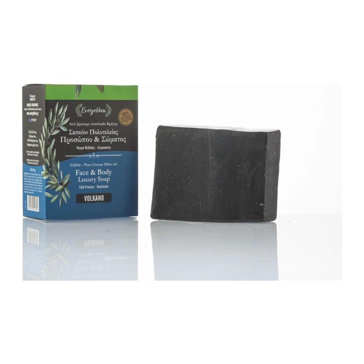 Evergetikon Natural Exfoliating Soap with Volcanic Ash 120–140g