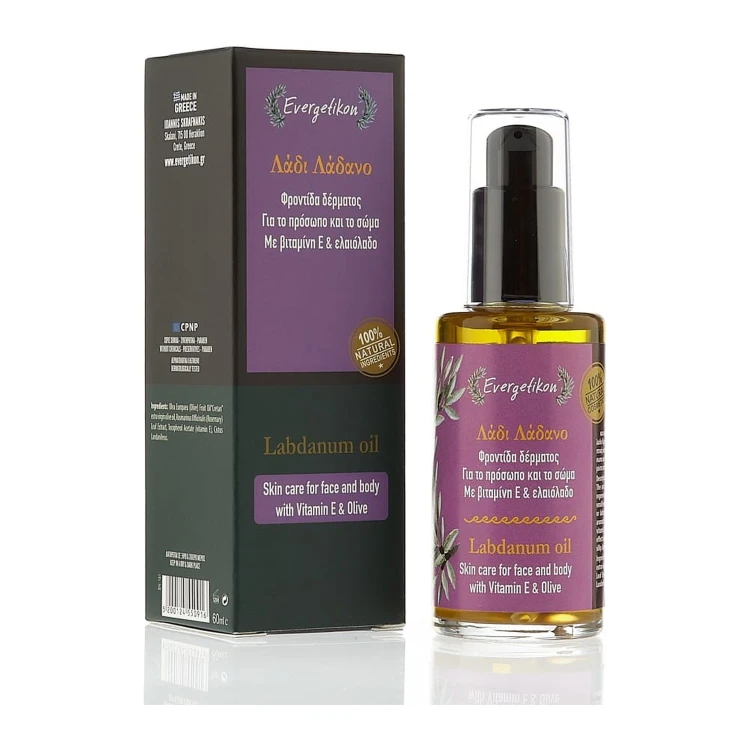 Evergetikon Face and Body Oil with Cretan Cistus Resin (Labdanum) 60ml