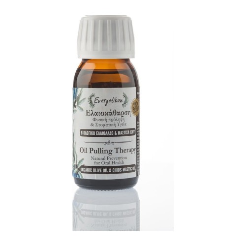 Evergetikon Oil Pulling Therapy Natural prevention for oral health.Organics olive oil & Chios Mastic oil 50ml