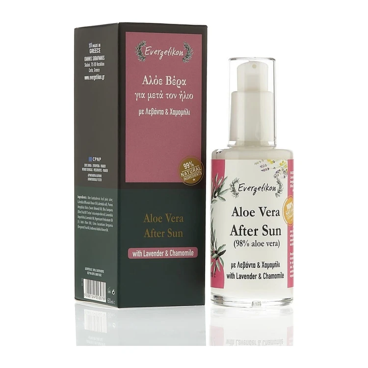 Evergetikon Krem aloesowy (98% Aloe Vera) po opalaniu 60ml