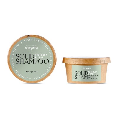SOLID stimulating and revitalising shampoo bar with rosemary and sage, 80 g