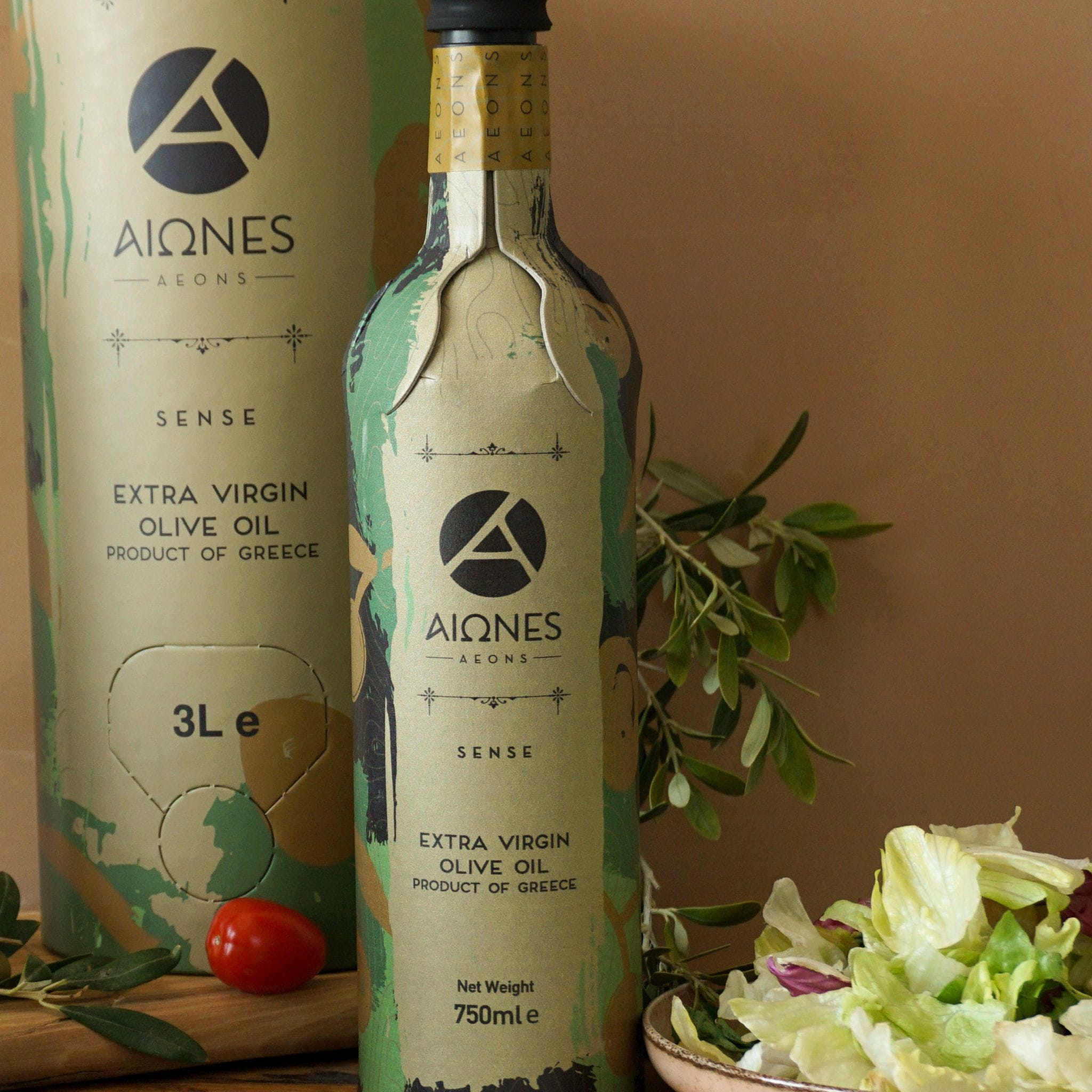 Aeons Exclusive extra virgin olive oil, innovative paper packaging, 750 ml, organic – image 8